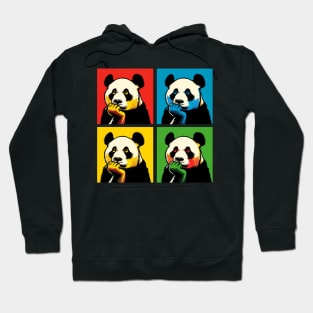 Pop Pensive Panda - Funny Panda Art Hoodie